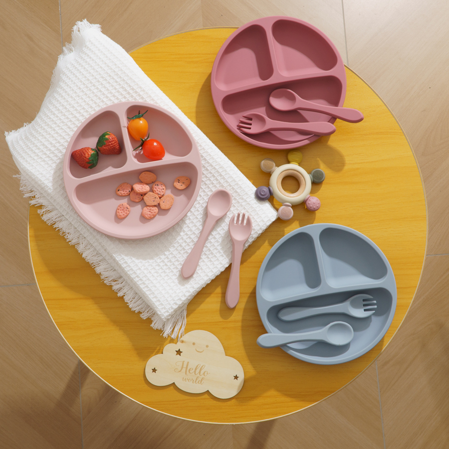 3PCS Children's Tableware Set  - Baby Food Utensils 评论和价格