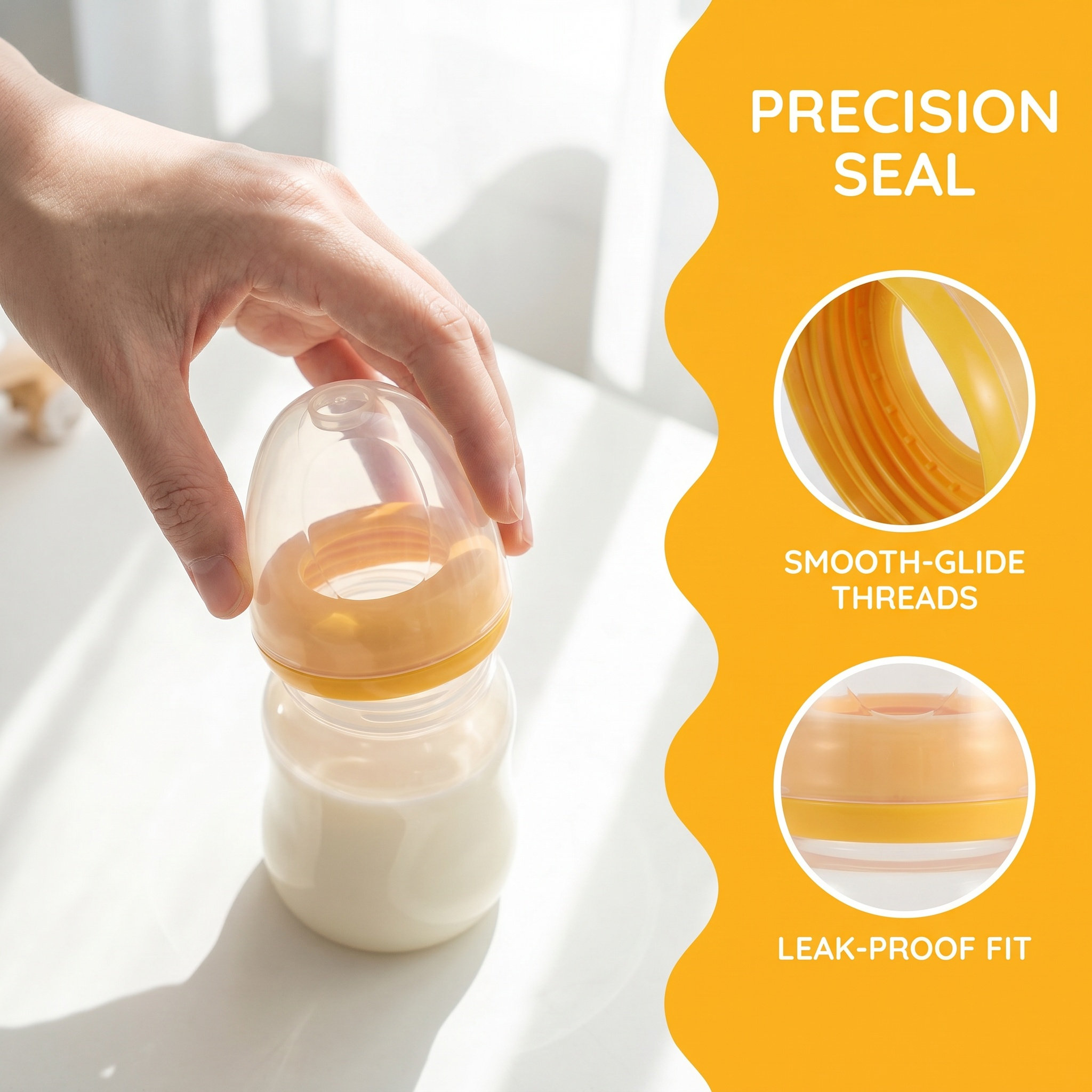 Baby Bottle Cap Wide Neck Oran - Feeding Baby Food 评论和价格