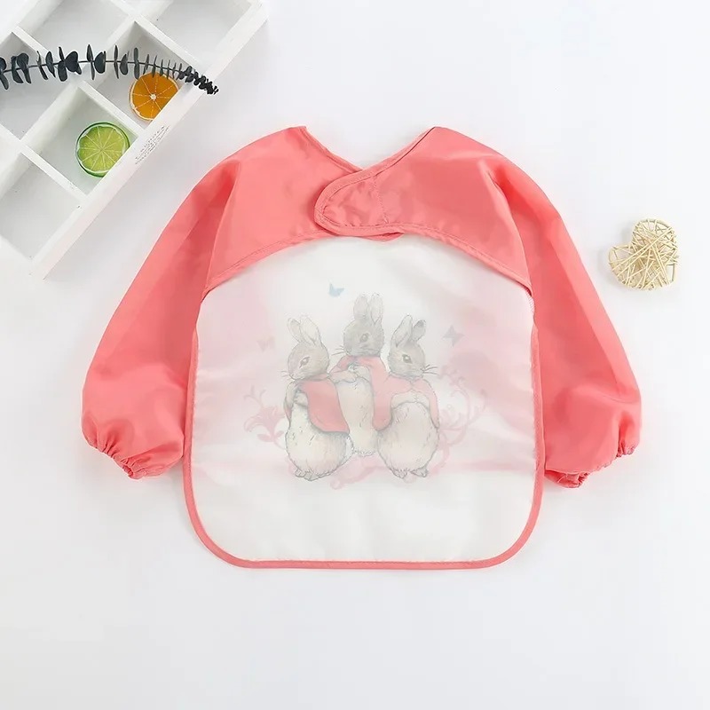 Baby's Soft Waterproof Bib Kid - Bib Long Sleeve 评论和价格