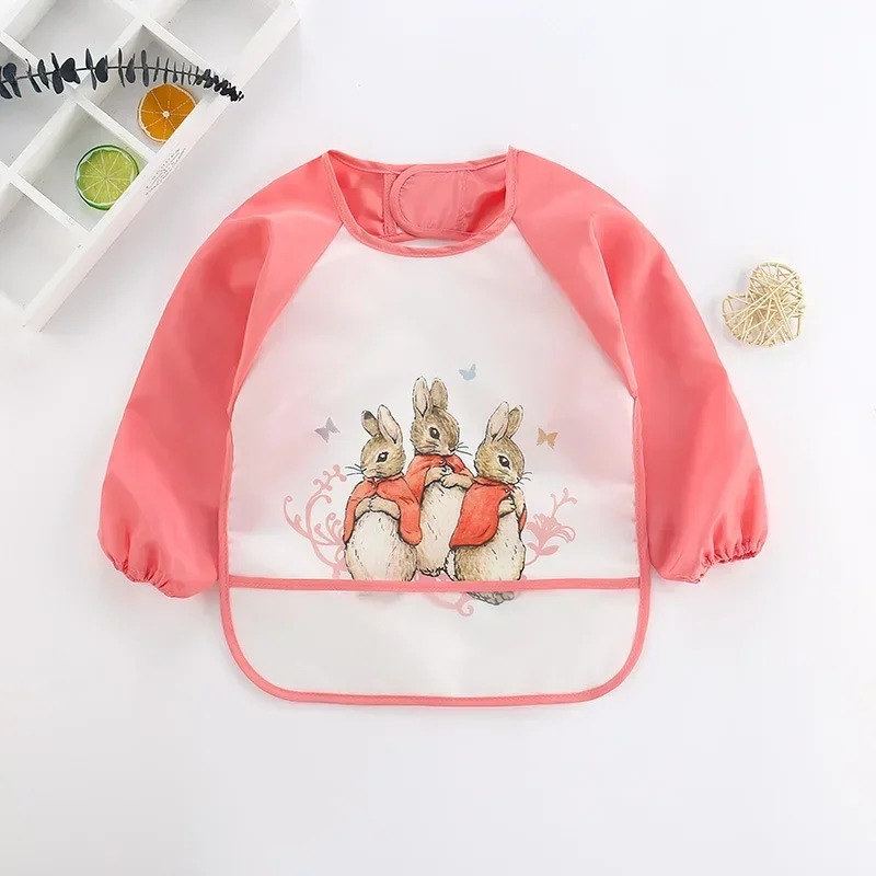 Baby's Soft Waterproof Bib Kid - Bib Long Sleeve 评论和价格