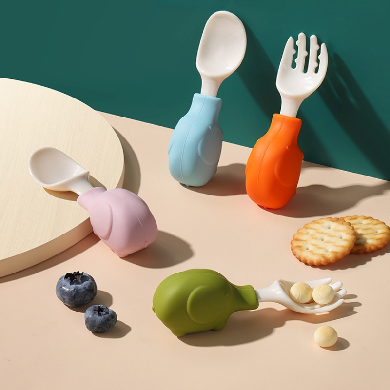 Elephant Baby Utensils Set Foo - Baby Food Utensils 评论和价格