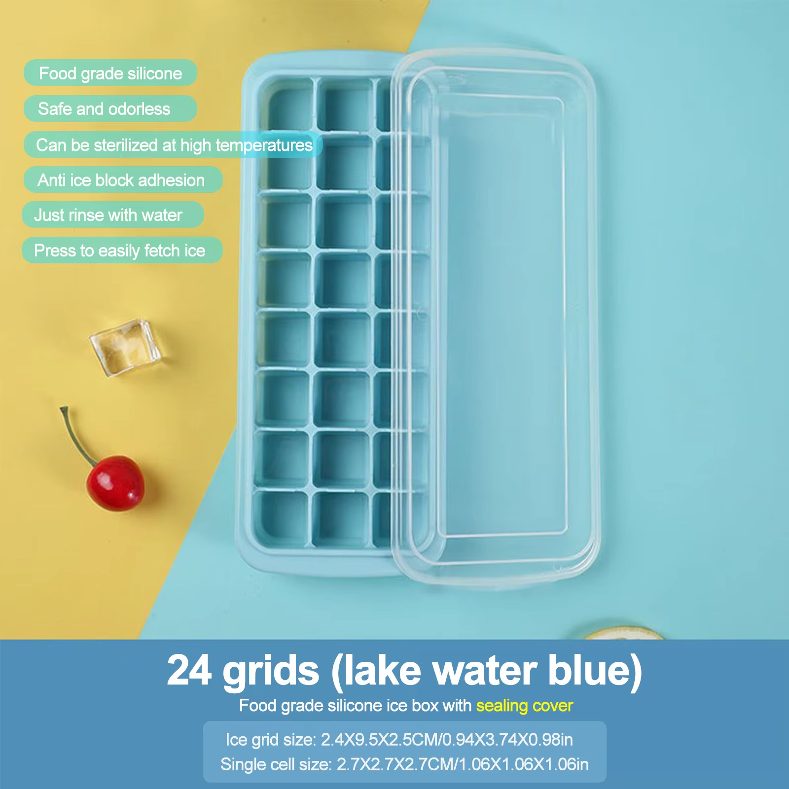 Silicone Ice Cubes Tray with L - Baby Food Maker 评论和价格