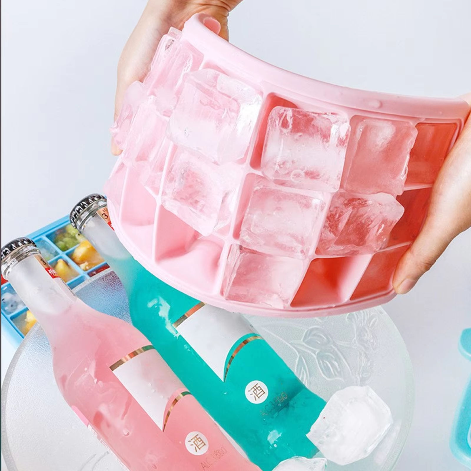 Silicone Ice Cubes Tray with L - Baby Food Maker 评论和价格