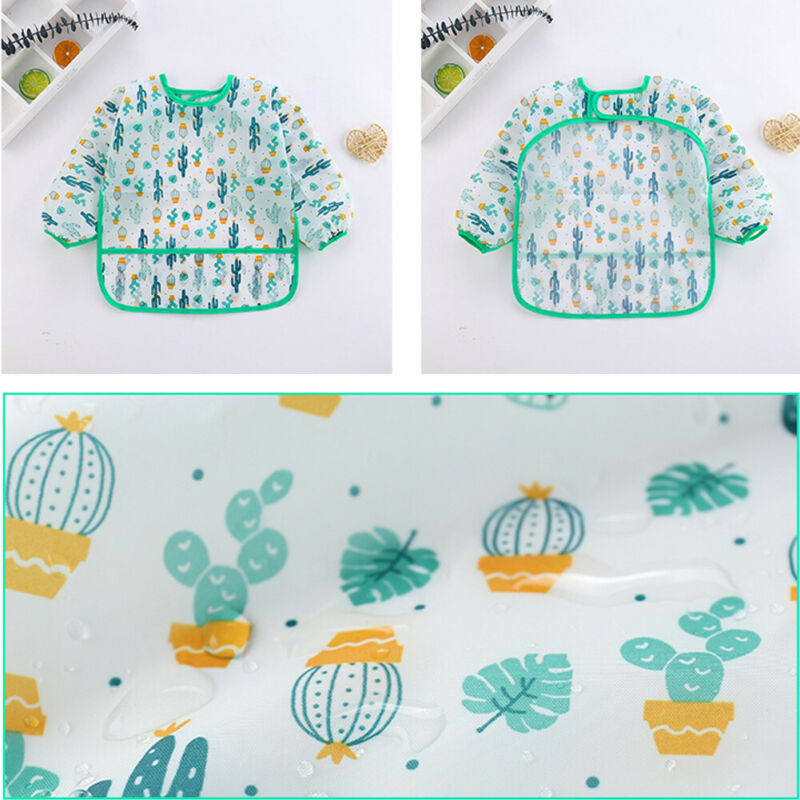 Baby Bibs New Cute Children Ba - Bib Long Sleeve 评论和价格