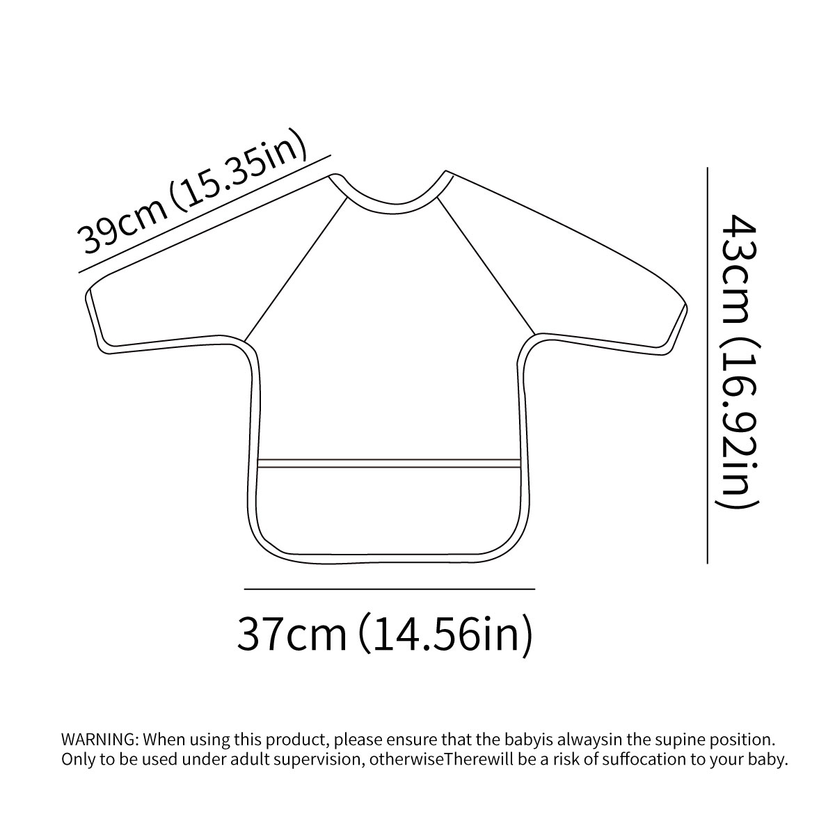 Long-Sleeve Baby Bib Machine W - Bib Long Sleeve 评论和价格