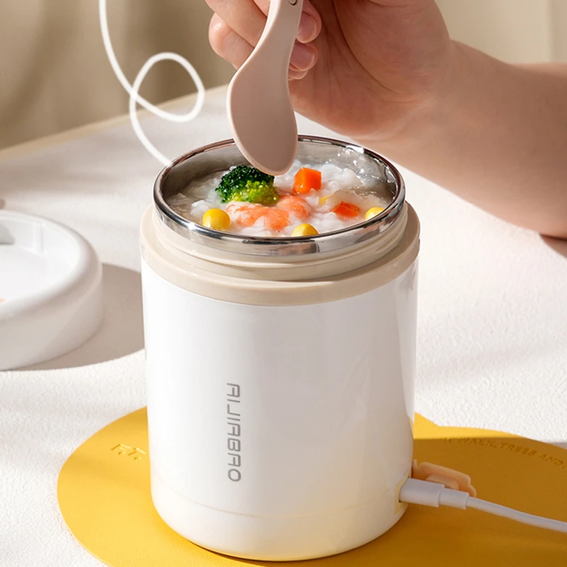 600ML USB Electric Heating Lun - Baby Food Thermos 评论和价格