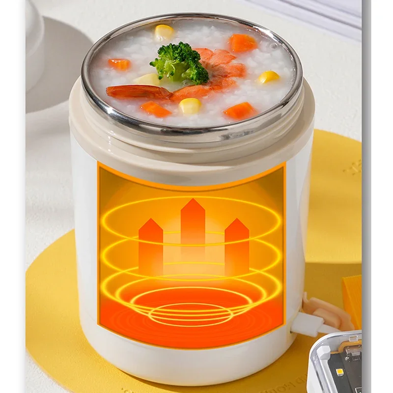 600ML USB Electric Heating Lun - Baby Food Thermos 评论和价格