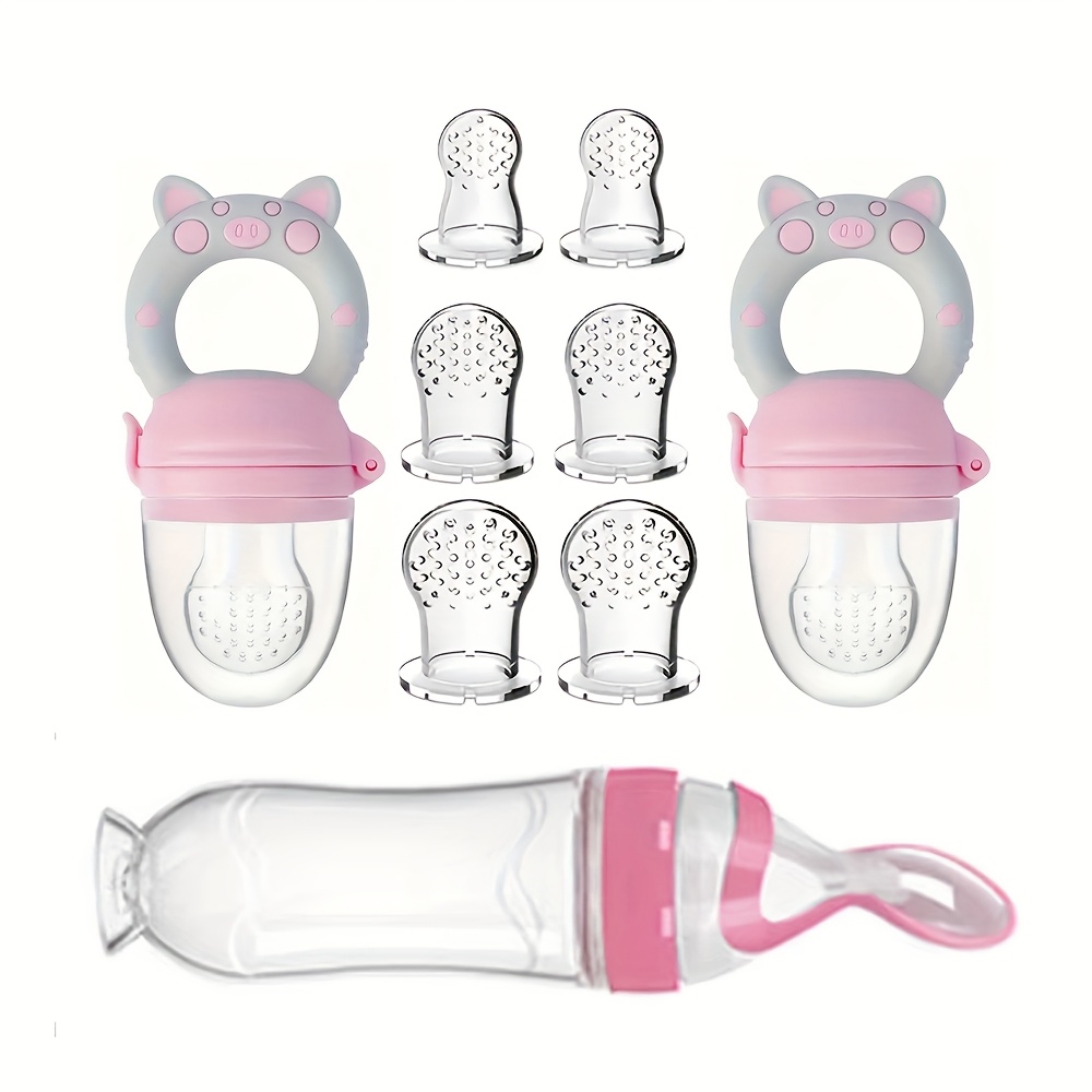 9pcs Feeding Cutlery:1 Silicon - Baby Food Dispensing Spoon 评论和价格