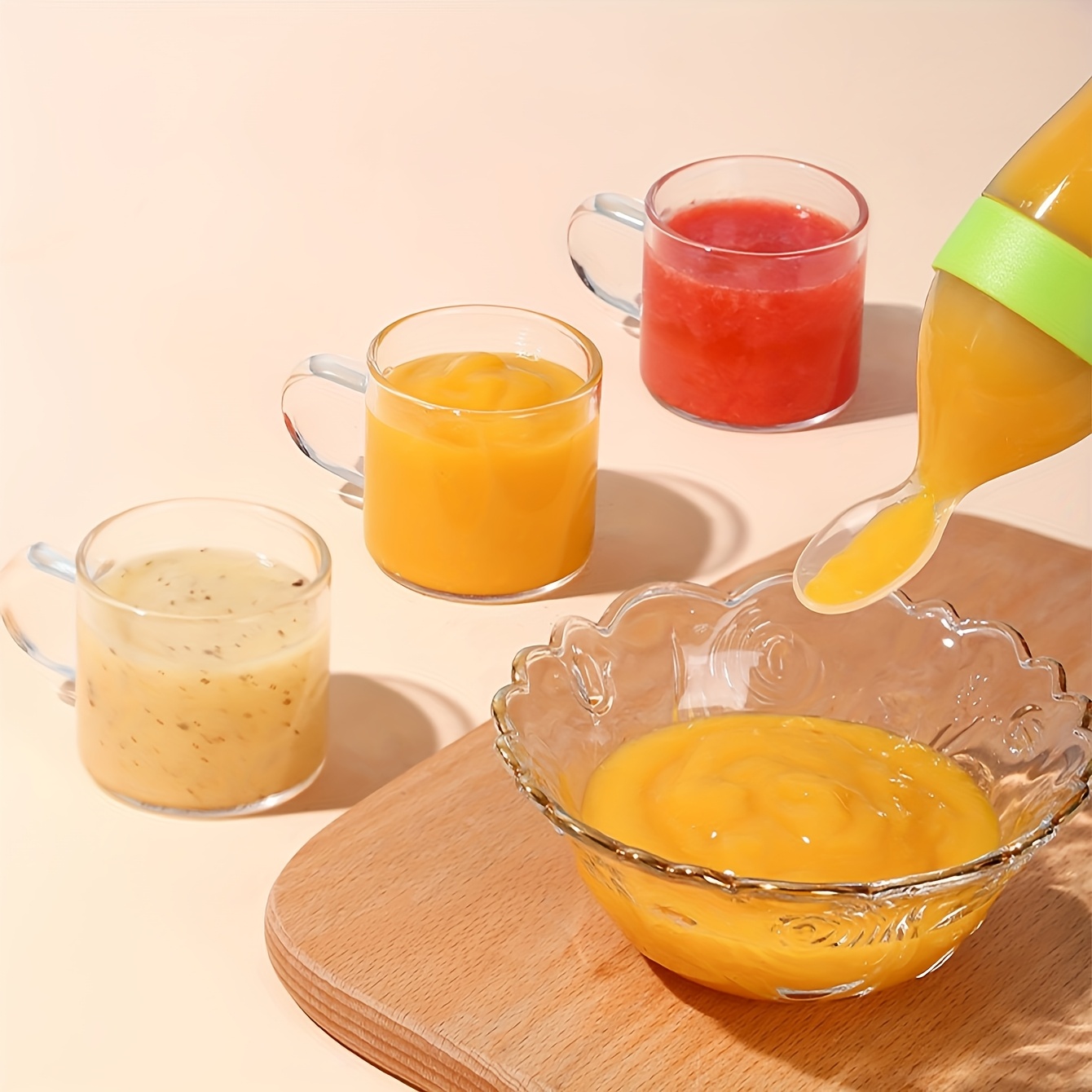 9pcs Feeding Cutlery:1 Silicon - Baby Food Dispensing Spoon 评论和价格