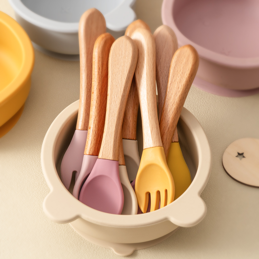 2PCS Baby Learning Spoons Uten - Baby Food Dispensing Spoon 评论和价格