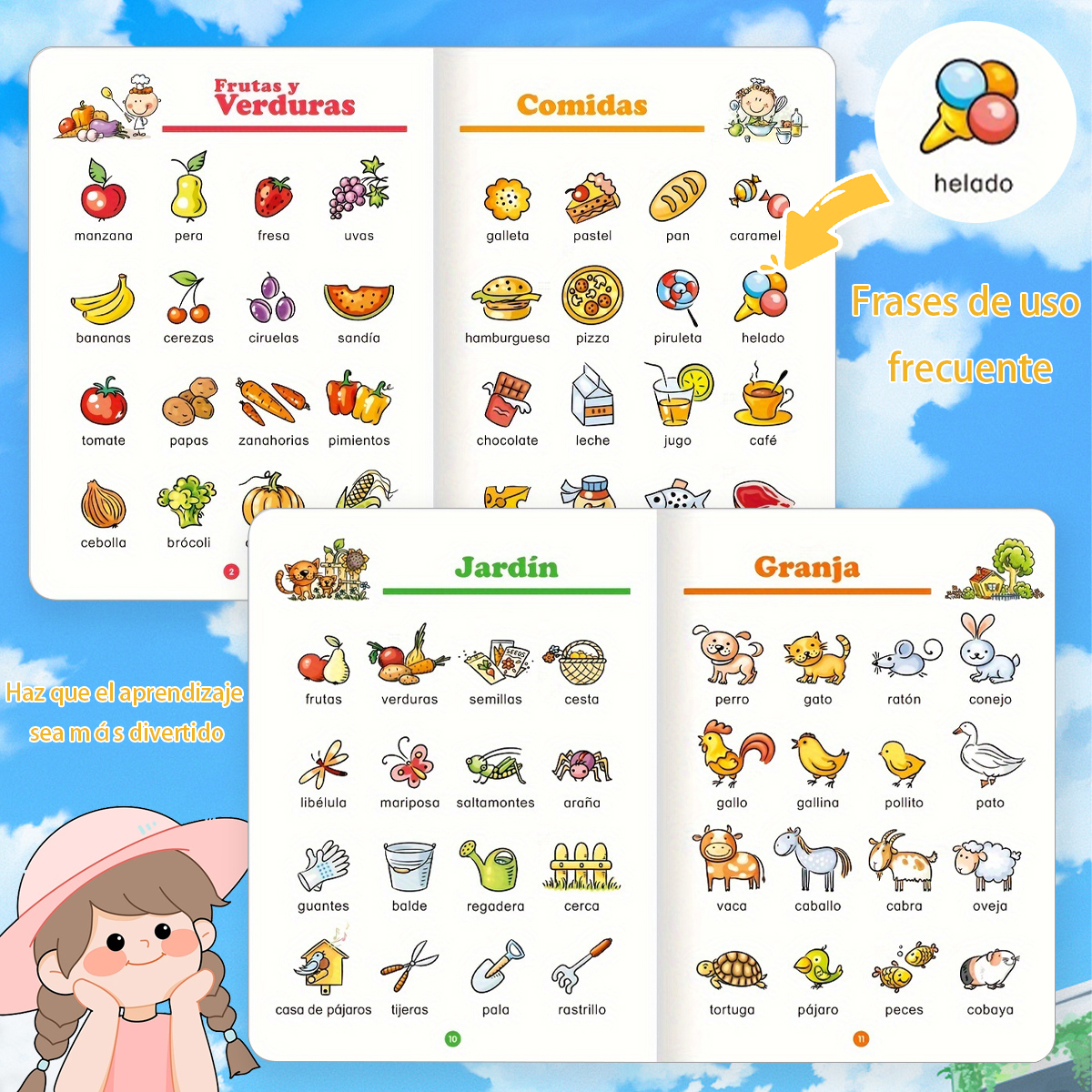 Spanish - Learning Flashcards: - Baby Food Year Old 评论和价格