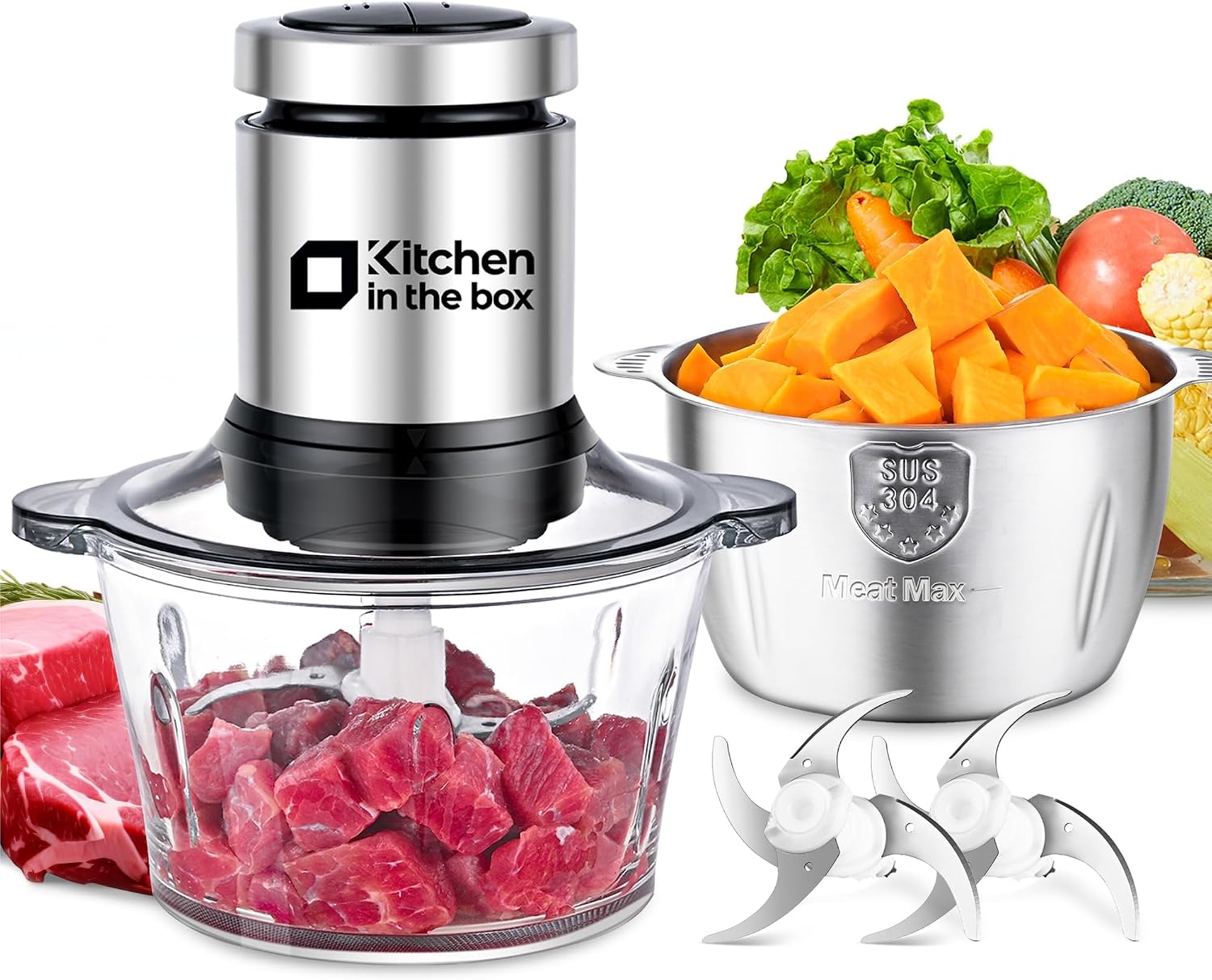400W Food Processor & Meat Gri - Veggie Baby Food 评论和价格
