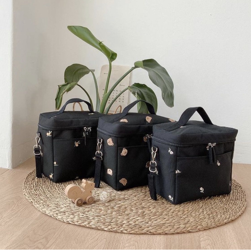 Bear Embroidery Baby Stroller  - Baby Food Thermos 评论和价格