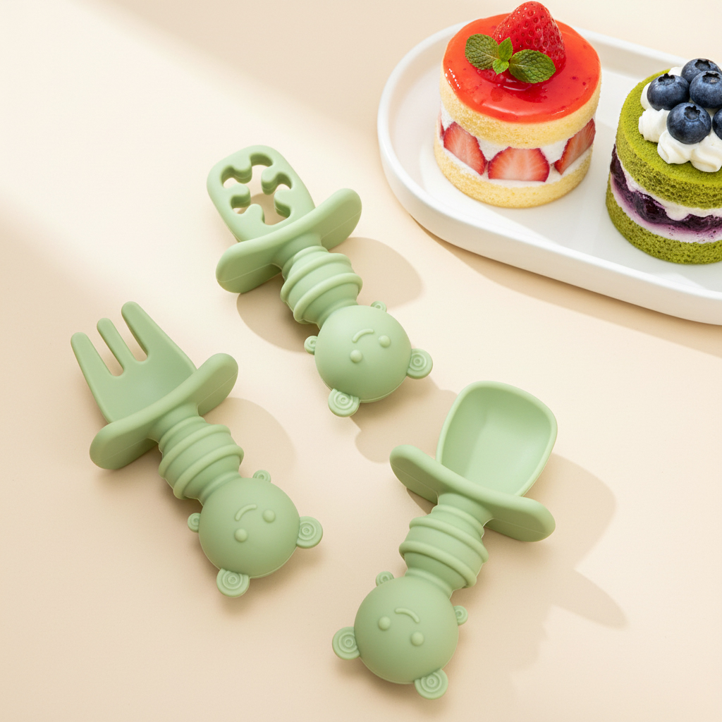 3pcs Short Handle Bee Spoon &  - Baby Food Dispensing Spoon 评论和价格