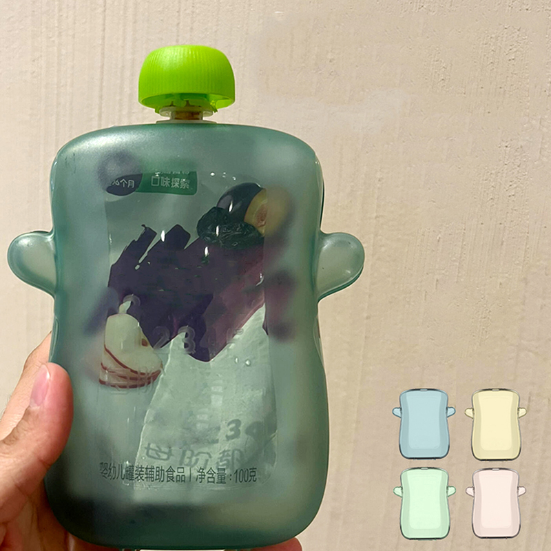 Self-Feeding Baby Food Pouch H - Baby Food Reusable Pouches 评论和价格
