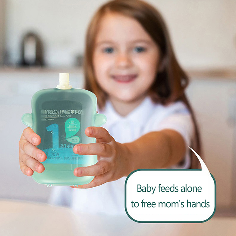Self-Feeding Baby Food Pouch H - Baby Food Reusable Pouches 评论和价格