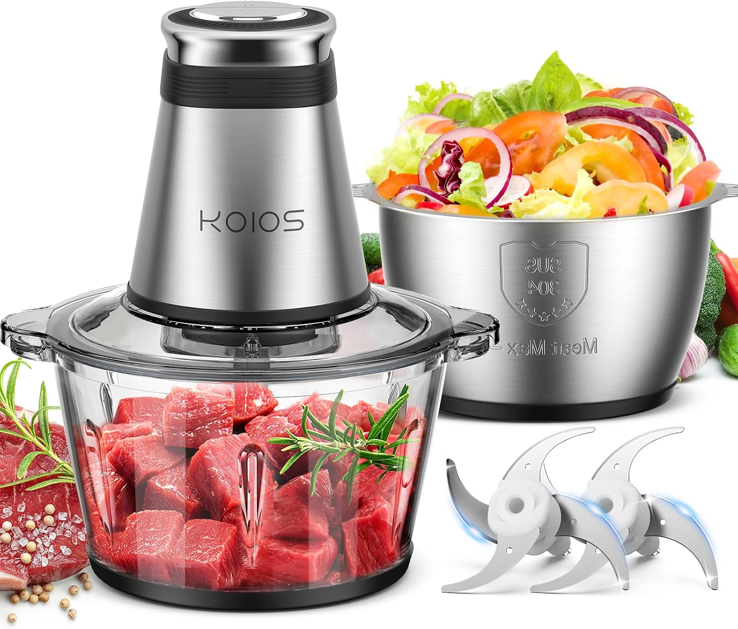 500W Food Chopper, 2 Bowls (8  - Veggie Baby Food 评论和价格